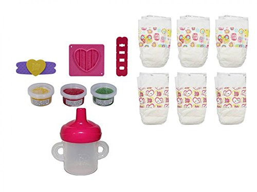 Hasbro Baby Alive Diapers, Snack Pack and Sippy Cup Bundle Hasbro Baby Alive Diapers, Snack Pack and Sippy Cup Bundle