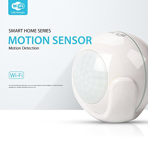 NEO Smart WiFi PIR Motion Sensor.Phone APP Control,Compatible with Alexa, Google Assistant, IFTTT, No hub Required