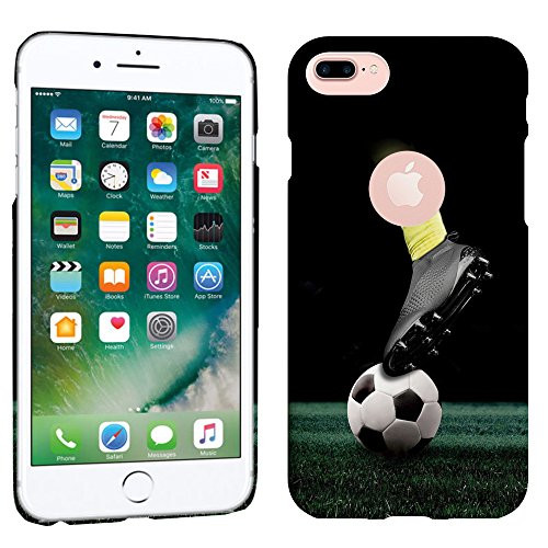 Glisten iPhone 7 Plus Case, iPhone 8 Plus Case - Soccer Player Design Printed Slim Profile Cute Plastic Hard Snap on Back iPhone 7 Plus Case, iPhone 8 Plus Case/Cover