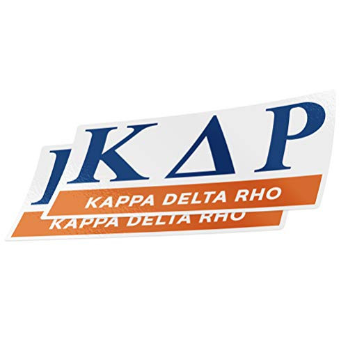 Desert Cactus Kappa Delta Rho 2-Pack Color Letter/Name Sticker Decal Greek for Window Laptop Computer Car KDR (Color/Letter Name Sticker)