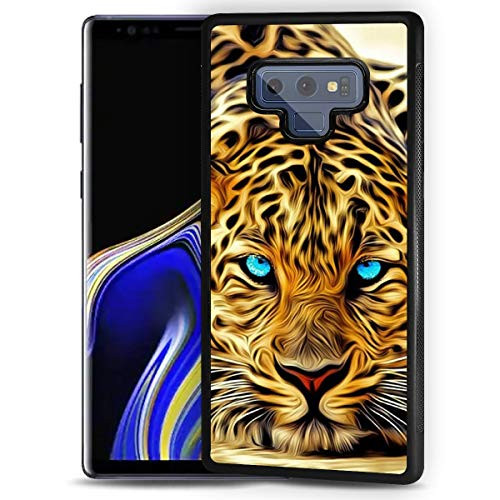 for Samsung Note 9, Galaxy Note 9, Durable Protective Soft Back Case Phone Cover, HOT12257 Blue Eye Leopard