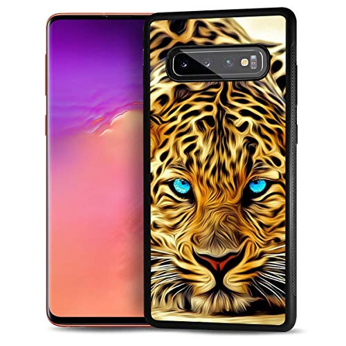 for Samsung S8+ / Galaxy S8 Plus, Durable Protective Soft Back Case Phone Cover, HOT12257 Blue Eye Leopard
