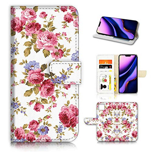 for iPhone 11, Designed Flip Wallet Phone Case Cover, A21871 Spring Flower Pattern 21871