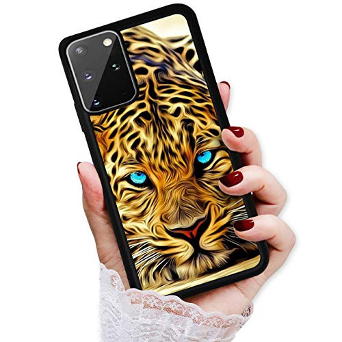 for Samsung S20, Galaxy S20, Durable Protective Soft Back Case Phone Cover, HOT12257 Blue Eye Leopard