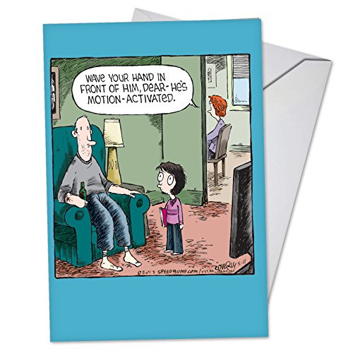NobleWorks - Funny Father's Day Card with Envelope - Humor Greeting Card for Dads, Stepdad, Grandpa - Motion-Activated Dad C3570FDG NobleWorks - Funny Father's Day Card with Envelope - Humor Greeting Card for Dads, Stepdad, Grandpa - Motion-Activated Dad C3570FDG