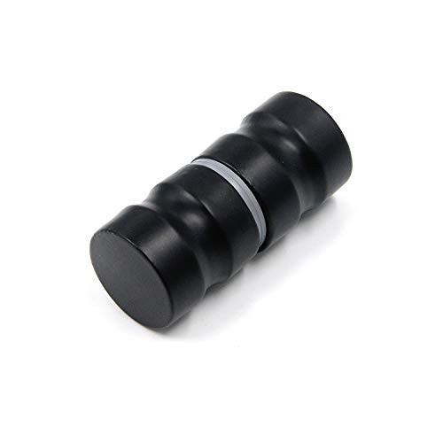 MTMTOOL Solid Stainless Steel Back-to-Back Cupboard Bathroom Knob Black Shower Glass Door Pull Handle