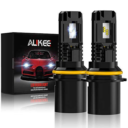 Aukee 9007 LED Headlight Bulb, Hi Lo Beam 12000Lm 6000K 60W Extremely Bright All-in-One Conversion Kit