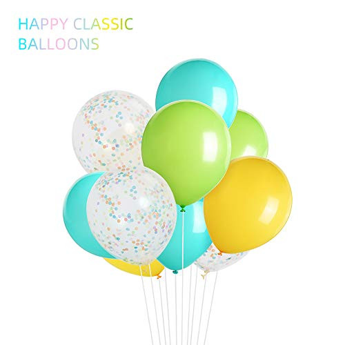 Zoen Party Balloons Confetti Latex Balloons,35 Pack 12 inch Birthday Balloons with Ribbon for Party Wedding Bridal Shower Decoration. Zoen Party Balloons Confetti Latex Balloons,35 Pack 12 inch Birthday Balloons with Ribbon for Party Wedding Bridal Shower Decoration.