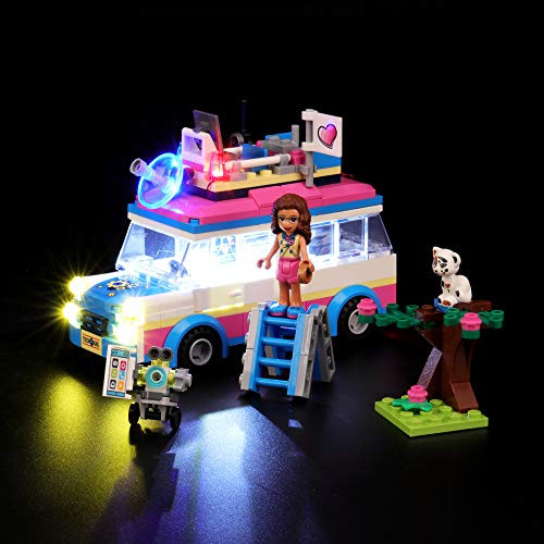BRIKSMAX Led Lighting Kit for Friends Olivia's Misson Vehicle - Compatible with Lego 41333 Building Blocks Model- Not Include The Lego Set