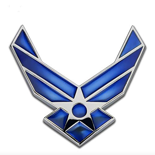 3D Metal Badge US Air Force USAF Blue Wings Car Emblem Sticker Decal (Air Force) 3D Metal Badge US Air Force USAF Blue Wings Car Emblem Sticker Decal (Air Force)