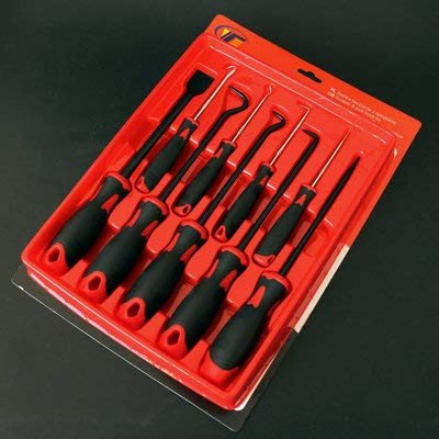 Fpz 9Pcs pick set tools Precision Pick & Hook Set with Scraper, Automotive & Electronic Hand Tools Precision Hooks Puller Remover Hook and Pick Set for Oil Seal or O-rings Removal tool pick set small
