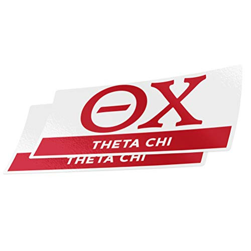 Desert Cactus Theta Chi 2-Pack Color Letter/Name Sticker Decal Greek for Window Laptop Computer Car T Chi (Color/Letter Name Sticker)