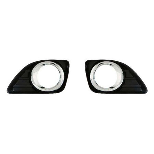 CarLights360: For 2010 2011 TOYOTA CAMRY Foglight Bezel Cover Pair Driver and Passenger Side Replaces TO1038131 TO1039131