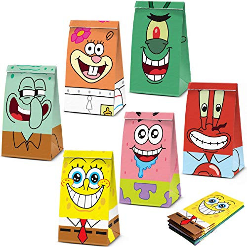 24 Party Bags For SpongeBob SquarePants Birthday Party Decorations Supplies 24 Party Bags For SpongeBob SquarePants Birthday Party Decorations Supplies