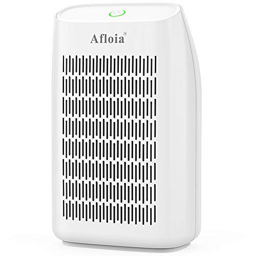 Afloia Home Dehumidifier, Quiet Small Portable Dehumidifier 24oz, (215 sq ft) with Auto Shut Off for Basement, Bathroom, Bedroom, Baby Room, RV and Office