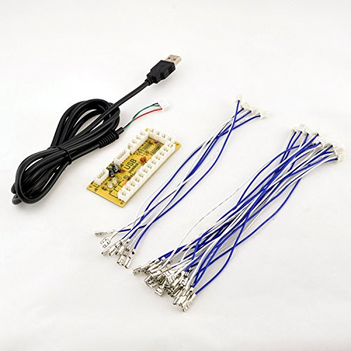 Droya Zero Delay Arcade USB Encoder Pc to Joystick for Jamma Mame Raspberry Pi Games & Other Pc Fighting Games