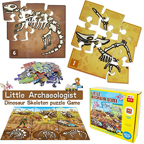 HISTOYE Dinosaur Puzzle Game for Kids Ages 3-5 Skeleton Jigsaw Puzzles Toy Board Game for Toddlers Ages 4-8 Educational Preschool Learning Puzzles Stem Brain Game Toys for Boys Girls Age 3 4 5 6 7 8 HISTOYE Dinosaur Puzzle Game for Kids Ages 3-5 Skeleton Jigsaw Puzzles Toy Board Game for Toddlers Ages 4-8 Educational Preschool Learning Puzzles Stem Brain Game Toys for Boys Girls Age 3 4 5 6 7 8