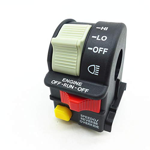Handlebar Light Switch for Polaris Sportsman 2001 2002 2003 2004 2005, 4010591, Hi Lo OFF for ATV Motorcycle Snowmobile or Watercraft Beam Light Kill Stop Switch