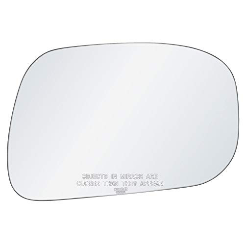 exactafit 8202R Passenger Side Mirror Glass Replacement Plus 3M Adhesives Compatible With Toyota Camry 2002-2006 Right Hand Door Wing RH