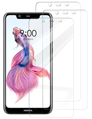(3-Pack) Nokia 5.1 Plus Screen Protector, Jumpy 9H Hardness Premium Tempered Glass with Lifetime Replacement Warranty for Nokia 5.1 Plus/Nokia X5
