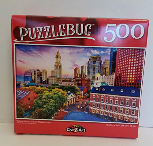 Puzzlebug Boston Historic Skyline, Massachusetts - 500 Pieces Jigsaw Puzzle