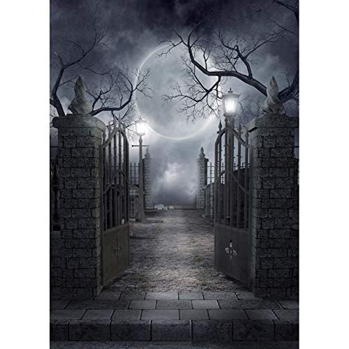 AIIKES 5X7FT Halloween Backdrop Night Pumpkin Moon Vinyl Photography Backdrop Customized Photo Background Studio Prop 93-82 AIIKES 5X7FT Halloween Backdrop Night Pumpkin Moon Vinyl Photography Backdrop Customized Photo Background Studio Prop 93-82