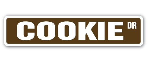 Cookie Street Sign Bakery Pastry Sweets Chocolate Chips | Indoor/Outdoor |  36" Wide