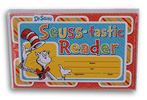 Dr. Seuss Cat in the Hat Seuss-Tastic Reader Recognition Awards - 18 count