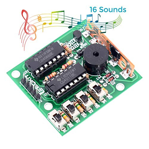WHDTS DIY Electronic 16 Music Sound Box DIY Kit Module Soldering Practice Learning Kits for Arduino