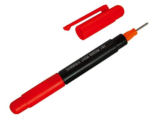 Edward Tools 4 in 1 Pocket Screwdriver Tool - Mini Electronics Precision Screwdriver with Clip - Phillips and Flathead Bits