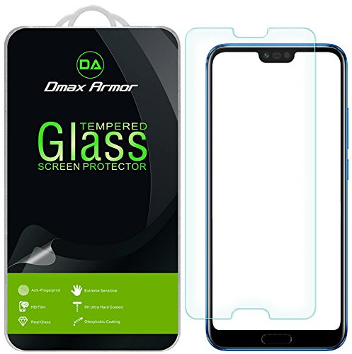 Huawei Honor 10 Screen Protector, [2-Pack] Dmax Armor Tempered Glass for Huawei Honor 10 with Lifetime Replacement