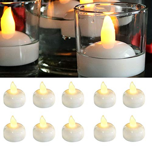 Waterproof Flameless Floating LED Candles,24 Pack Floating Tealights,Pool Lights,Warm White Battery Flickering LED Tea Lights Candles - Centerpiece,Wedding,Party,Pool & SPA Waterproof Flameless Floating LED Candles,24 Pack Floating Tealights,Pool Lights,Warm White Battery Flickering LED Tea Lights Candles - Centerpiece,Wedding,Party,Pool & SPA