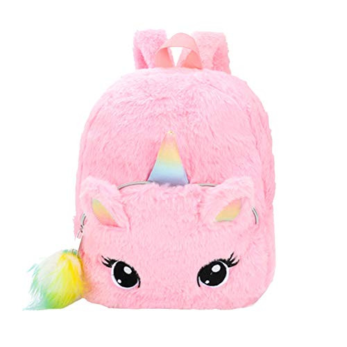 TENDYCOCO Unicorn Backpack Plush Toy Backpack Cartoon School Bag Cute for Girls Kids