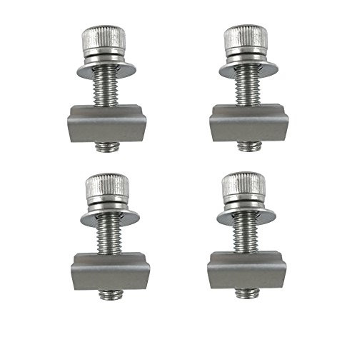 Smarkey Solar Panel Mounting Bracket Screw Hardware Parts for or Van RV Boat Off Grid Roof PV Racking 4 Units 1.4inch