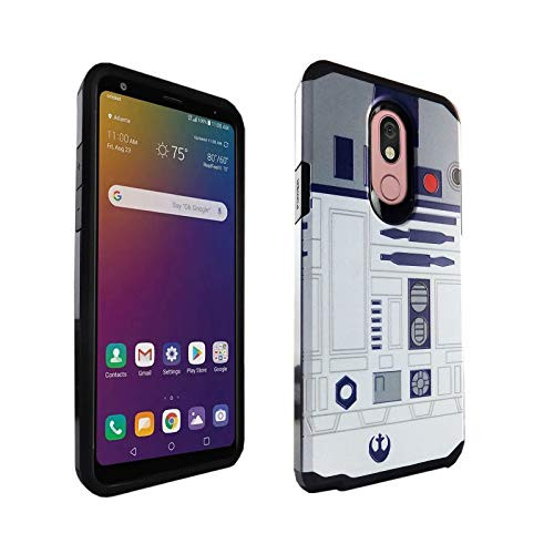LG Stylo 5 Case R2D2 Droid Robot Star Wars Style Dual Layer Hybrid Shockproof Slim Fit Armor Defender Protector Case Cover for Stylo 5
