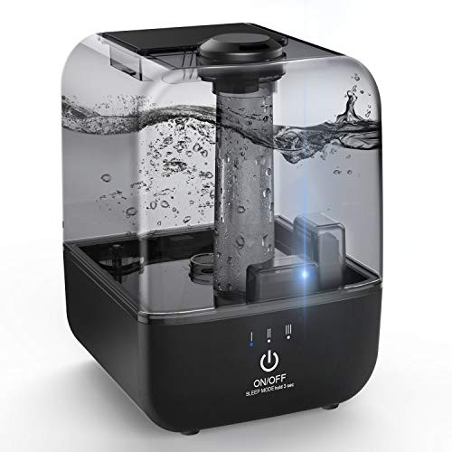 Cool Mist Humidifier, Ultrasonic Air Humidifiers for Bedroom Babies Home, 4.5L Large Top Fill Desk Humidifiers with Three Mist Modes, 360° Nozzle, Auto Shut-Off, Lasts Up to 30 Hours, Super Quiet Cool Mist Humidifier, Ultrasonic Air Humidifiers for Bedroom Babies Home, 4.5L Large Top Fill Desk Humidifiers with Three Mist Modes, 360° Nozzle, Auto Shut-Off, Lasts Up to 30 Hours, Super Quiet