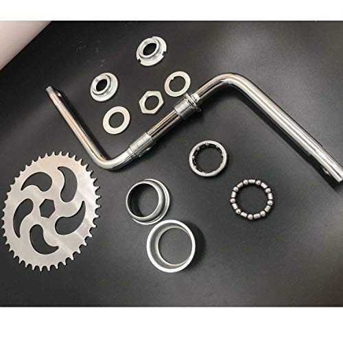 CDHPOWER 2''Cup Wide Pedal Crank Kit One-Piece Crank for 2 Stroke 4 Stroke Motor Gas Motorized Bike 48cc/66cc/80cc