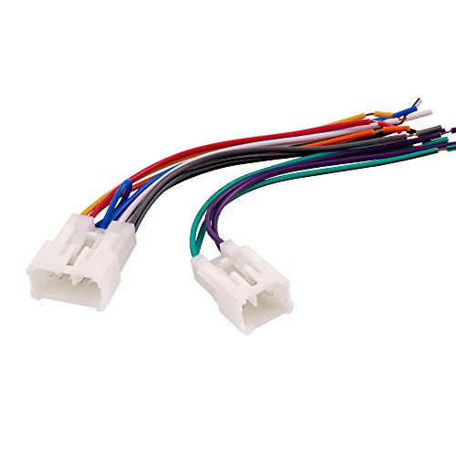 BASIKER TA02B Car Wire Harness to Install an Aftermarket Stereo Receiver Fit for 1984-Up Toyota Vehicles BASIKER TA02B Car Wire Harness to Install an Aftermarket Stereo Receiver Fit for 1984-Up Toyota Vehicles