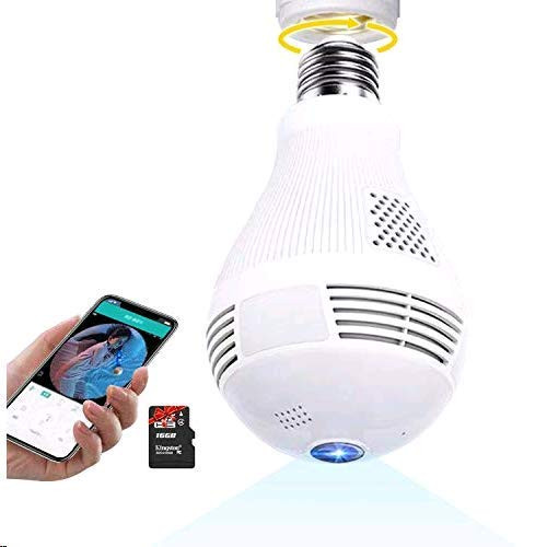 Full HD 1080P Home WiFi Camera, 2.4GHz, 360° Panoramic Wireless Security IP Camera, Remote Viewing Camera, Night Vision Motion Detection