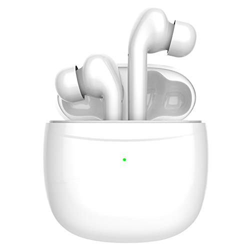 True Wireless Earbuds Bluetooth 5.0 with Charging Case Waterproof Earphones 30 Hours Playtime TWS Stereo Headphones Built-in Mic Headsets Noise Canceling Premium Sound with Deep Bass for Sport Running