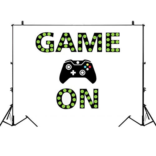 KSZUT 7X5ft Video Game On Party Backdrop Kids Retro Gaming Photography Background Boy Birthday Baby Shower Decorations Cake Table Banner Photo Booth Studio Props KSZUT 7X5ft Video Game On Party Backdrop Kids Retro Gaming Photography Background Boy Birthday Baby Shower Decorations Cake Table Banner Photo Booth Studio Props