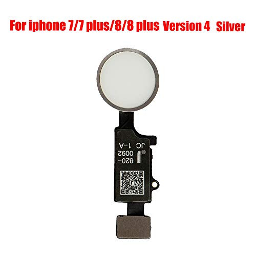 Afeax Compatible with Apple iPhone Home Button Main Key Flex Cable Replacement for iPhone 7/7 Plus and iPhone 8/iPhone 8 Plus (Silver) Version 4