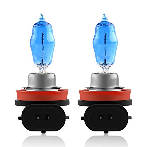Teguangmei H11 100W Super Bright White Halogen Xenon Light Bulbs 6000K Hi/Lo Beam 12V for Car Headlight Fog Light Lamp Bulbs Replacement -2 Pack