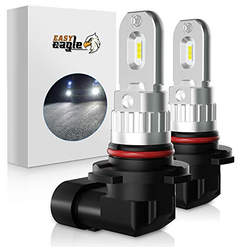 EASY EAGLE H10 LED Fog Light Bulb, 9145/9040/9140 Fog Lamp 5000LM Extremely Bright CSP Chips, Xenon White 6500K (Pack of 2)