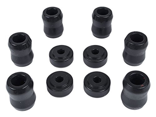 Front and Rear Shock Polyurethane Bushing Replacement Kit In Black fits Cherokee XJ Grand ZJ Wrangler TJ YJ Front and Rear Shock Polyurethane Bushing Replacement Kit In Black fits Cherokee XJ Grand ZJ Wrangler TJ YJ