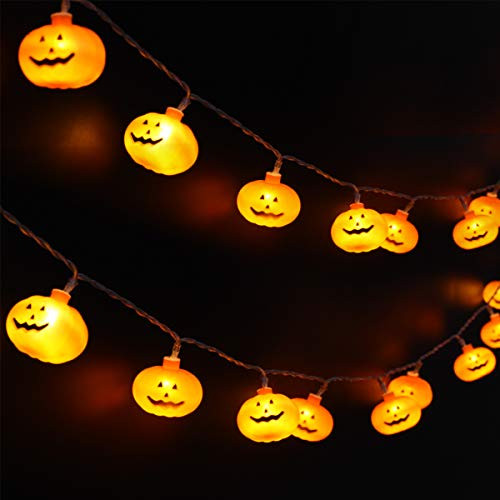 AOYOO Mystery Halloween String Lights, LED Pumpkin Lights, Holiday Lights for Outdoor Decor,2 Modes Steady/Flickering Lights(20 One Pumpkin Lights, 9.8 feet) (Pumpkin) AOYOO Mystery Halloween String Lights, LED Pumpkin Lights, Holiday Lights for Outdoor Decor,2 Modes Steady/Flickering Lights(20 One Pumpkin Lights, 9.8 feet) (Pumpkin)