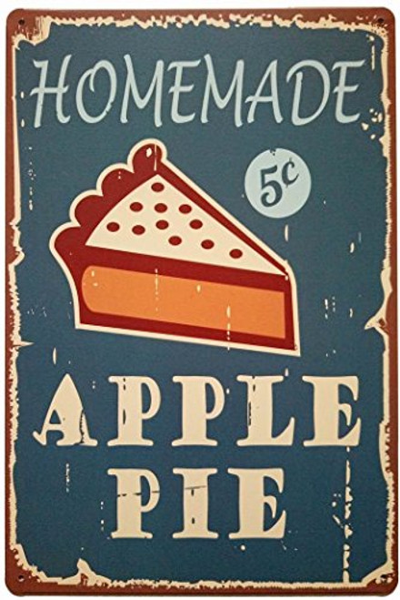 ERLOOD Homemade Apple Pie Tin Sign Wall Retro Metal Bar Pub Poster Metal 12 X 8 ERLOOD Homemade Apple Pie Tin Sign Wall Retro Metal Bar Pub Poster Metal 12 X 8