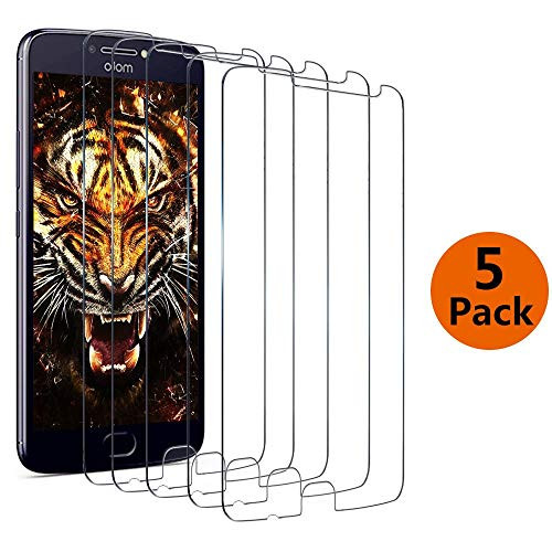 Moto Z Play Screen Protector, Moto Z Play Droid Taken One (5 Packs) Moto Z Play/Moto Z Play Droid Tempered Glass Screen Protector for Motorola Z Play/Z Play Droid [Value-Pack]