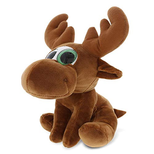 Dollibu Sparkling Big Eye Plush Stuffed Animal Teddy Bear - Cute Soft Woodland Security Toy Pal - Furry Plushie Cuddle Buddy Bedtime Friend - Special Birthday Gift for Baby Girls Boys - Small Moose Dollibu Sparkling Big Eye Plush Stuffed Animal Teddy Bear - Cute Soft Woodland Security Toy Pal - Furry Plushie Cuddle Buddy Bedtime Friend - Special Birthday Gift for Baby Girls Boys - Small Moose