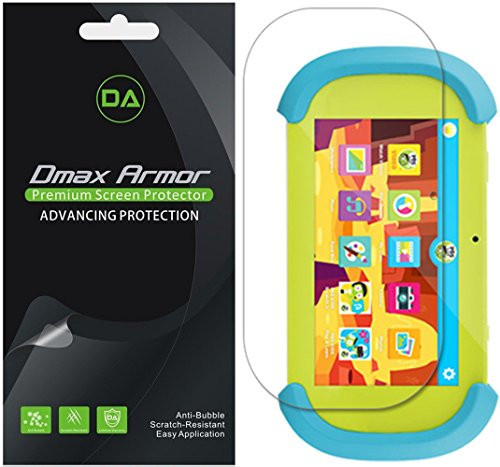 Dmax Armor [3-Pack] for Ematic PBS Kids Playtime pad 7" Screen Protector, Anti-Bubble High Definition Clear Shield- Lifetime Replacement
